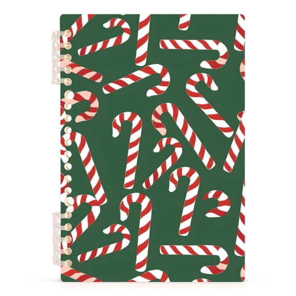 joogoo A5 Spiral Journal Notebook Candy Canes College Ruled Notebooks 8.3" x 5.7" 1 PC