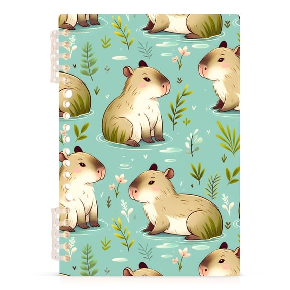 joogoo A5 Spiral Journal Notebook Capybara Cute College Ruled Notebooks 8.3" x 5.7" 1 PC
