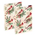 thumbnail image 1 of joogoo A5 Spiral Journal Notebook Cardinal Snowflakes Holly College Ruled Notebooks 8.3" x 5.7" 2 PCs, 1 of 8