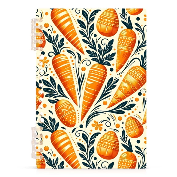 joogoo A5 Spiral Journal Notebook Carrots College Ruled Notebooks 8.3" x 5.7" 1 PC
