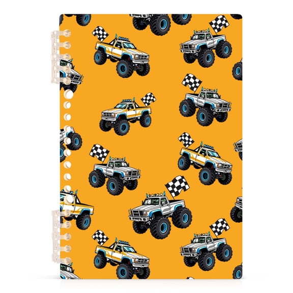 joogoo A5 Spiral Journal Notebook Cartoon Car Vehicle College Ruled Notebooks 8.3" x 5.7" 1 PC