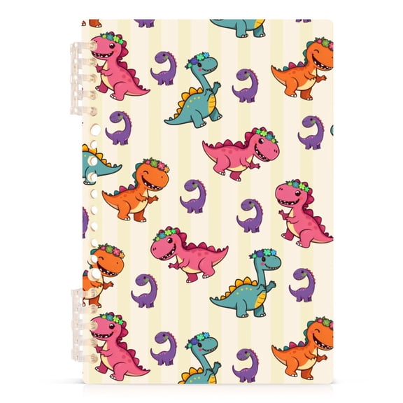 joogoo A5 Spiral Journal Notebook Cartoon Dinosaurs College Ruled Notebooks 8.3" x 5.7" 1 PC