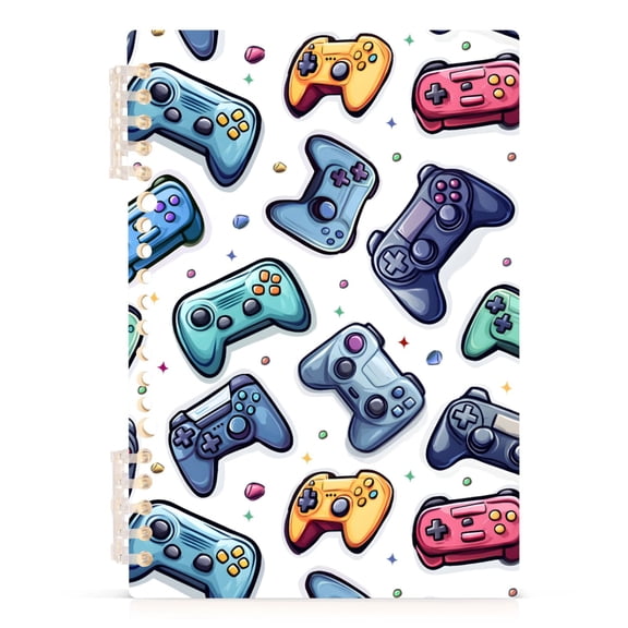 joogoo A5 Spiral Journal Notebook Cartoon Game Controller College Ruled Notebooks 8.3" x 5.7" 1 PC