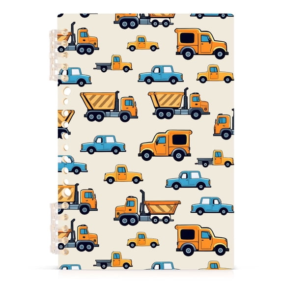 joogoo A5 Spiral Journal Notebook Cartoon Truck Cars College Ruled Notebooks 8.3" x 5.7" 1 PC