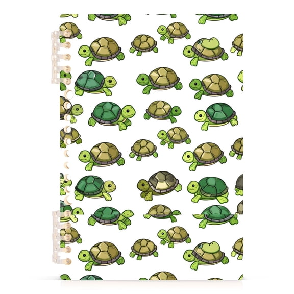 joogoo A5 Spiral Journal Notebook Cartoon Turtles College Ruled Notebooks 8.3" x 5.7" 1 PC