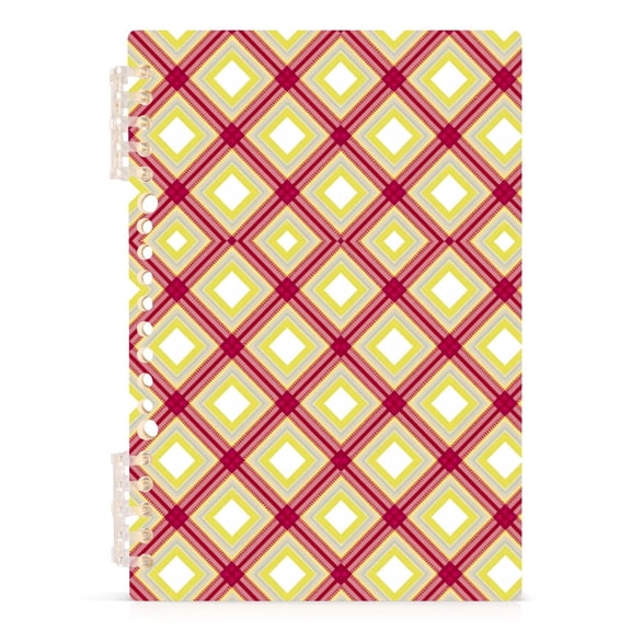 joogoo A5 Spiral Journal Notebook Checkered Plaid College Ruled Notebooks 8.3" x 5.7" 1 PC