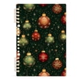 thumbnail image 1 of joogoo A5 Spiral Journal Notebook Christmas Balls College Ruled Notebooks 8.3" x 5.7" 1 PC, 1 of 8