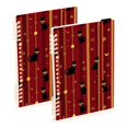 thumbnail image 1 of joogoo A5 Spiral Journal Notebook Christmas Cats College Ruled Notebooks 8.3" x 5.7" 2 PCs, 1 of 8