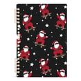 thumbnail image 1 of joogoo A5 Spiral Journal Notebook Christmas Santa Claus Skating College Ruled Notebooks 8.3" x 5.7" 1 PC, 1 of 8
