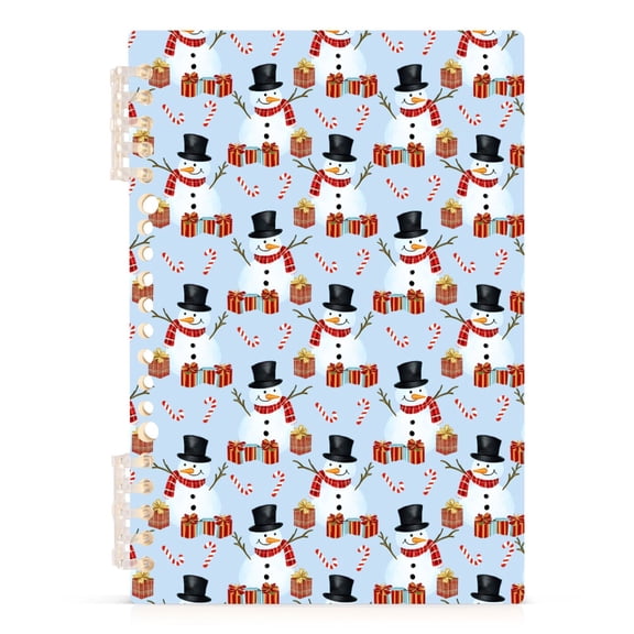 joogoo A5 Spiral Journal Notebook Christmas Snowman College Ruled Notebooks 8.3" x 5.7" 1 PC