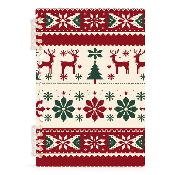 joogoo A5 Spiral Journal Notebook Christmas Tree Elk Ethnic College Ruled Notebooks 8.3" x 5.7" 1 PC