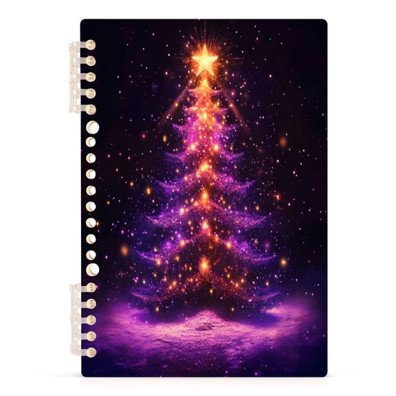 joogoo A5 Spiral Journal Notebook Christmas Tree Snowflake-s5 College Ruled Notebooks 8.3" x 5.7" 1 PC
