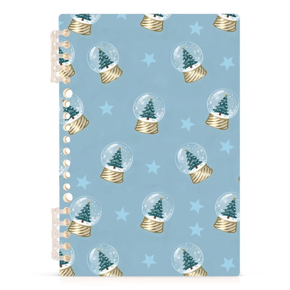 joogoo A5 Spiral Journal Notebook Christmas Tree Stars College Ruled Notebooks 8.3" x 5.7" 1 PC