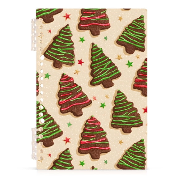joogoo A5 Spiral Journal Notebook Christmas Tree Stars College Ruled Notebooks 8.3" x 5.7" 1 PC