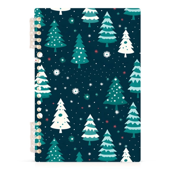 joogoo A5 Spiral Journal Notebook Christmas Trees College Ruled Notebooks 8.3" x 5.7" 1 PC