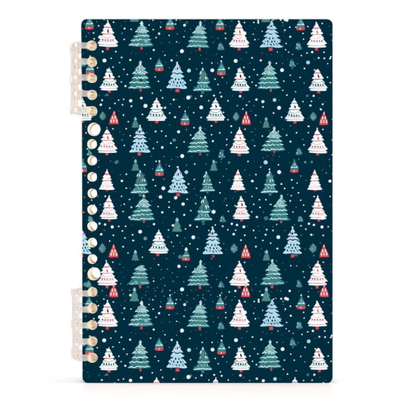 joogoo A5 Spiral Journal Notebook Christmas Trees College Ruled Notebooks 8.3" x 5.7" 1 PC