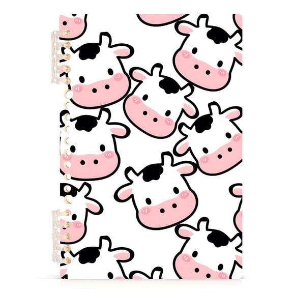 joogoo A5 Spiral Journal Notebook Cow Heart Pattern College Ruled Notebooks 8.3" x 5.7" 1 PC