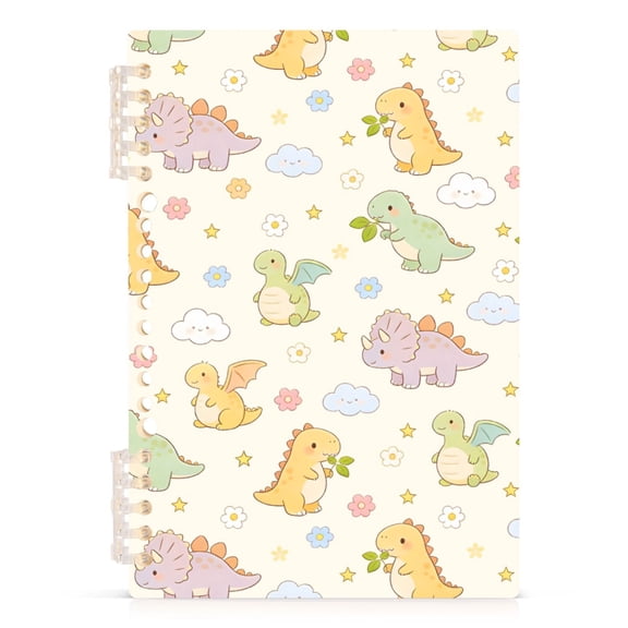 joogoo A5 Spiral Journal Notebook Cute Dinosaur College Ruled Notebooks 8.3" x 5.7" 1 PC