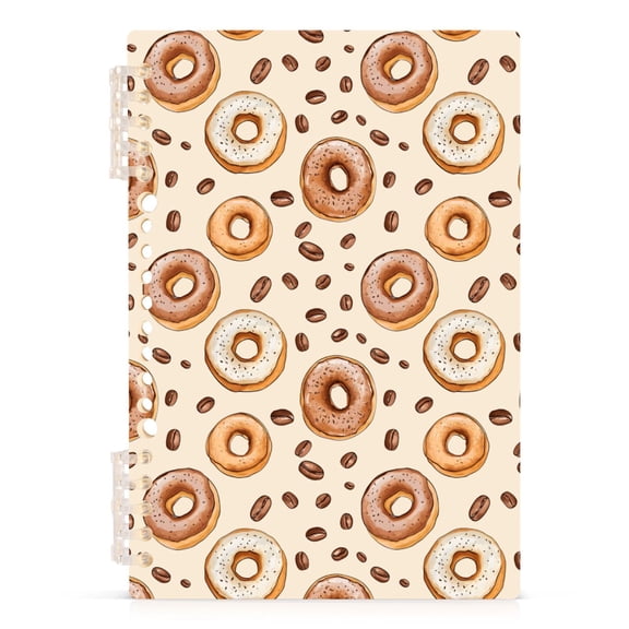 joogoo A5 Spiral Journal Notebook Cute Donuts College Ruled Notebooks 8.3" x 5.7" 1 PC