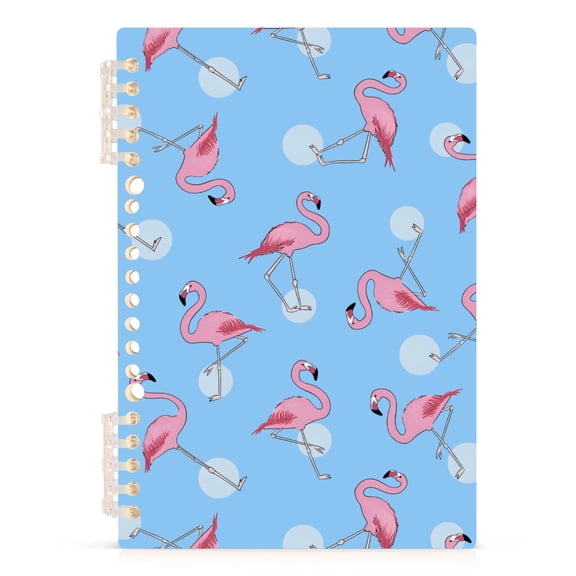joogoo A5 Spiral Journal Notebook Cute Flamingo College Ruled Notebooks 8.3" x 5.7" 1 PC