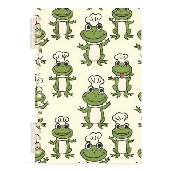joogoo A5 Spiral Journal Notebook Cute Frog College Ruled Notebooks 8.3" x 5.7" 1 PC