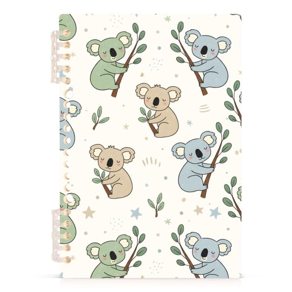 joogoo A5 Spiral Journal Notebook Cute Koala College Ruled Notebooks 8.3" x 5.7" 1 PC