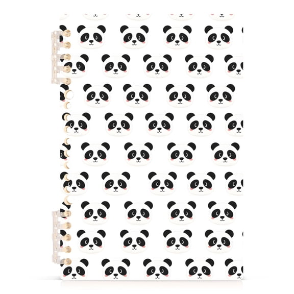 joogoo A5 Spiral Journal Notebook Cute Panda Cartoon College Ruled Notebooks 8.3" x 5.7" 1 PC