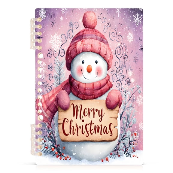joogoo A5 Spiral Journal Notebook Cute Snowman College Ruled Notebooks 8.3" x 5.7" 1 PC