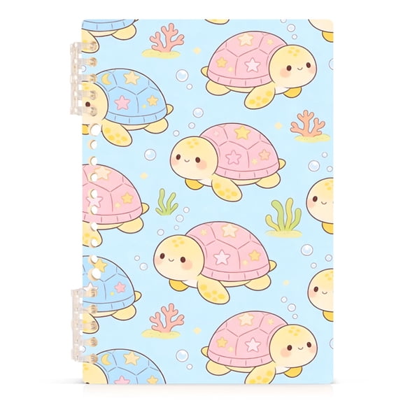 joogoo A5 Spiral Journal Notebook Cute Turtle Seaweed College Ruled Notebooks 8.3" x 5.7" 1 PC
