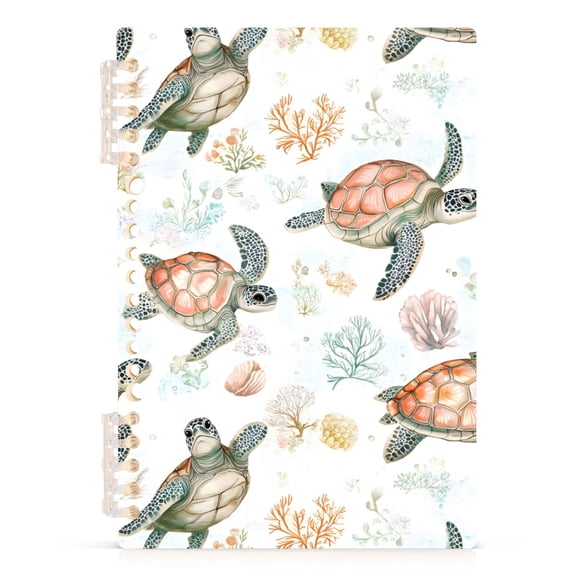 joogoo A5 Spiral Journal Notebook Cute Turtles College Ruled Notebooks 8.3" x 5.7" 1 PC