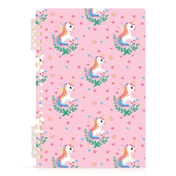 joogoo A5 Spiral Journal Notebook Cute Unicorn College Ruled Notebooks 8.3" x 5.7" 1 PC