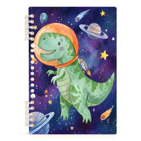 joogoo A5 Spiral Journal Notebook Dinosaur Astronaut Space College Ruled Notebooks 8.3" x 5.7" 1 PC