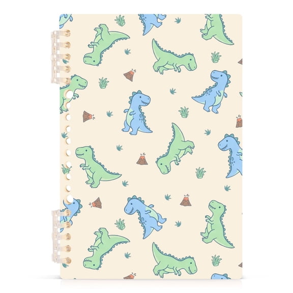 joogoo A5 Spiral Journal Notebook Dinosaur Vintage College Ruled Notebooks 8.3" x 5.7" 1 PC