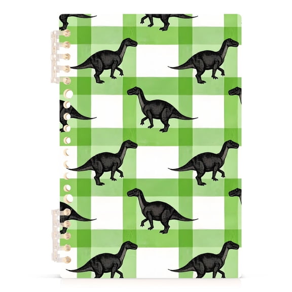 joogoo A5 Spiral Journal Notebook Dinosaur on Checkered College Ruled Notebooks 8.3" x 5.7" 1 PC