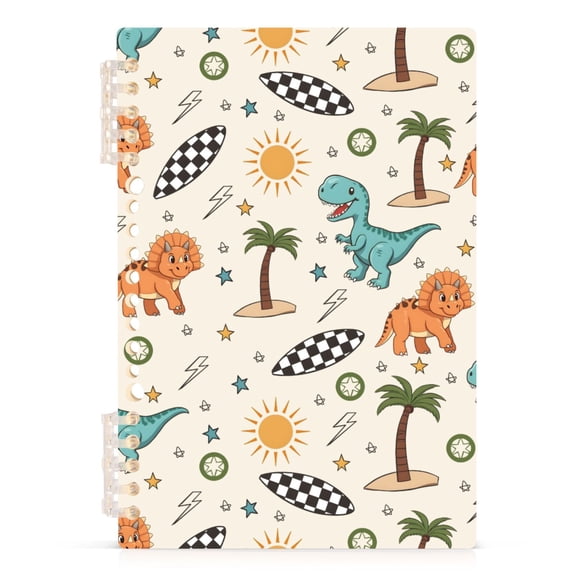 joogoo A5 Spiral Journal Notebook Dinosaurs Palm Tree College Ruled Notebooks 8.3" x 5.7" 1 PC