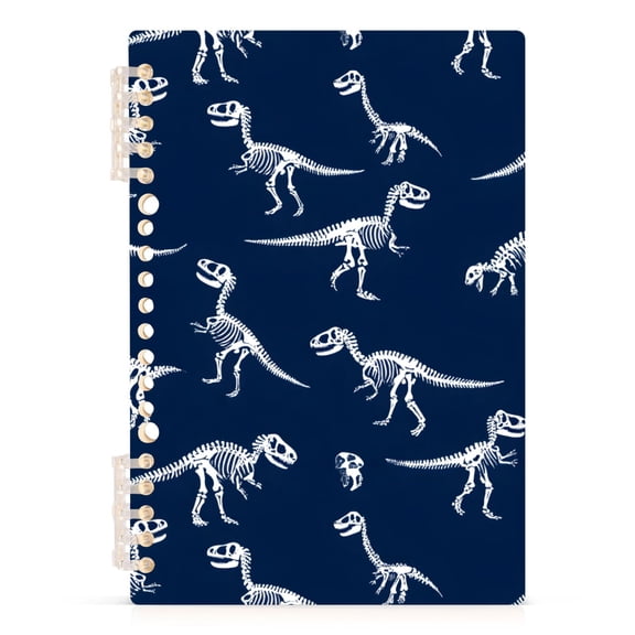 joogoo A5 Spiral Journal Notebook Dinosaurs Skeletons College Ruled Notebooks 8.3" x 5.7" 1 PC