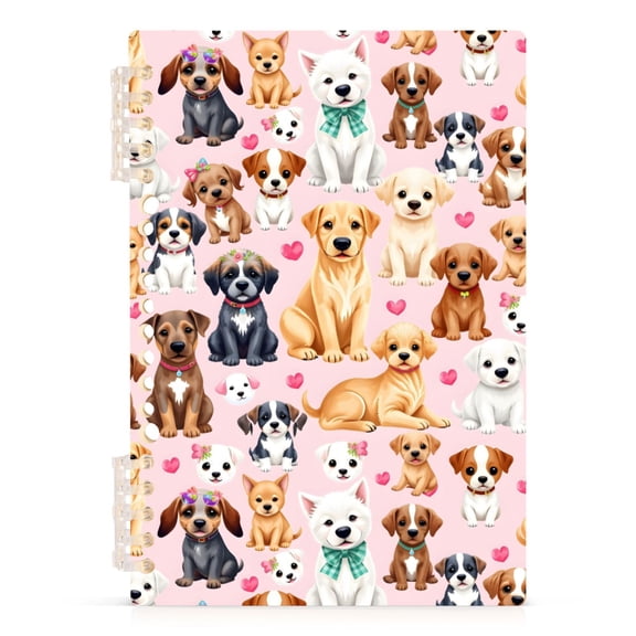 joogoo A5 Spiral Journal Notebook Dogs Cute College Ruled Notebooks 8.3" x 5.7" 1 PC