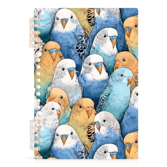 joogoo A5 Spiral Journal Notebook Doodle Parrot-3 College Ruled Notebooks 8.3" x 5.7" 1 PC