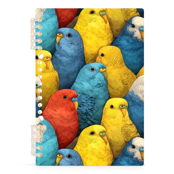 joogoo A5 Spiral Journal Notebook Doodle Parrot-7 College Ruled Notebooks 8.3" x 5.7" 1 PC