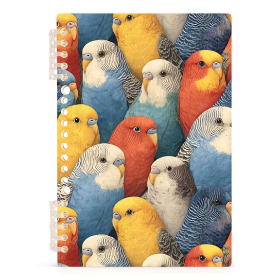 joogoo A5 Spiral Journal Notebook Doodle Parrot-8 College Ruled Notebooks 8.3" x 5.7" 1 PC