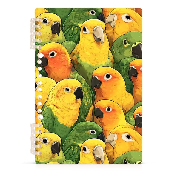 joogoo A5 Spiral Journal Notebook Doodle Parrot-p1 College Ruled Notebooks 8.3" x 5.7" 1 PC
