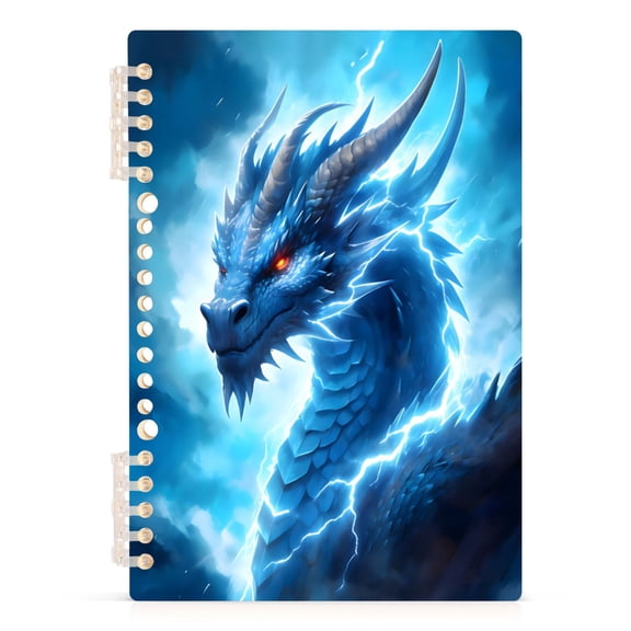 joogoo A5 Spiral Journal Notebook Dragon Lighting College Ruled Notebooks 8.3" x 5.7" 1 PC