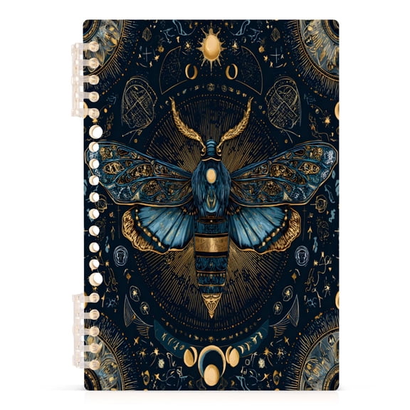 joogoo A5 Spiral Journal Notebook Ethnic Butterfly Boho College Ruled Notebooks 8.3" x 5.7" 1 PC