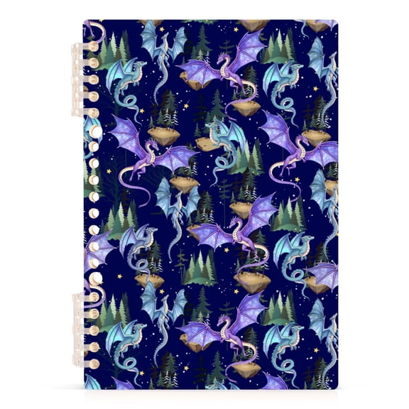 joogoo A5 Spiral Journal Notebook Fantasy Dragons College Ruled Notebooks 8.3" x 5.7" 1 PC