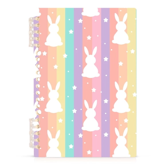 joogoo A5 Spiral Journal Notebook Fantasy Rabbits College Ruled Notebooks 8.3" x 5.7" 1 PC