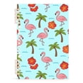 thumbnail image 1 of joogoo A5 Spiral Journal Notebook Flamingo Coconut Tree College Ruled Notebooks 8.3" x 5.7" 1 PC, 1 of 8