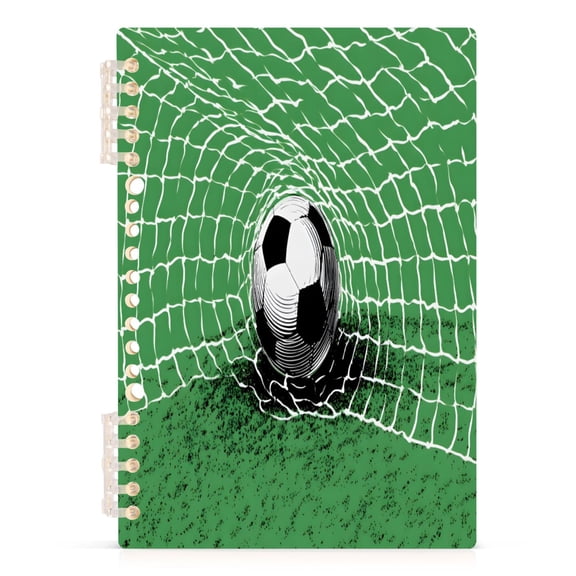 joogoo A5 Spiral Journal Notebook Football Soccer Ball College Ruled Notebooks 8.3" x 5.7" 1 PC