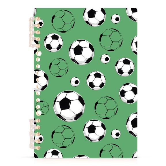 joogoo A5 Spiral Journal Notebook Footballs College Ruled Notebooks 8.3" x 5.7" 1 PC