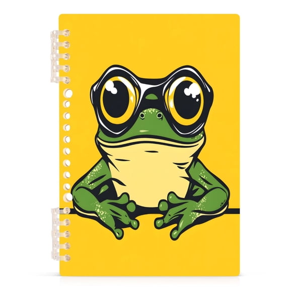 joogoo A5 Spiral Journal Notebook Frog College Ruled Notebooks 8.3" x 5.7" 1 PC