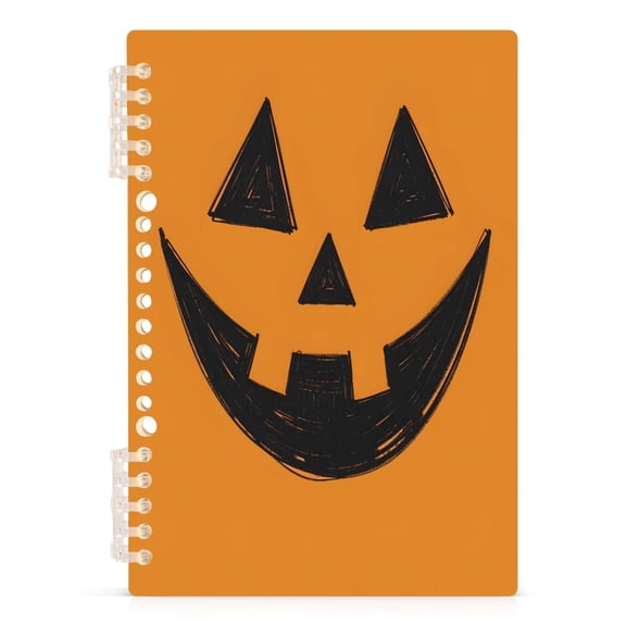 joogoo A5 Spiral Journal Notebook Funny Pumpkin College Ruled Notebooks 8.3" x 5.7" 1 PC
